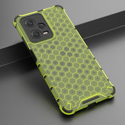For Xiaomi Poco X5 Shockproof Honeycomb PC + TPU Phone Case(Green)