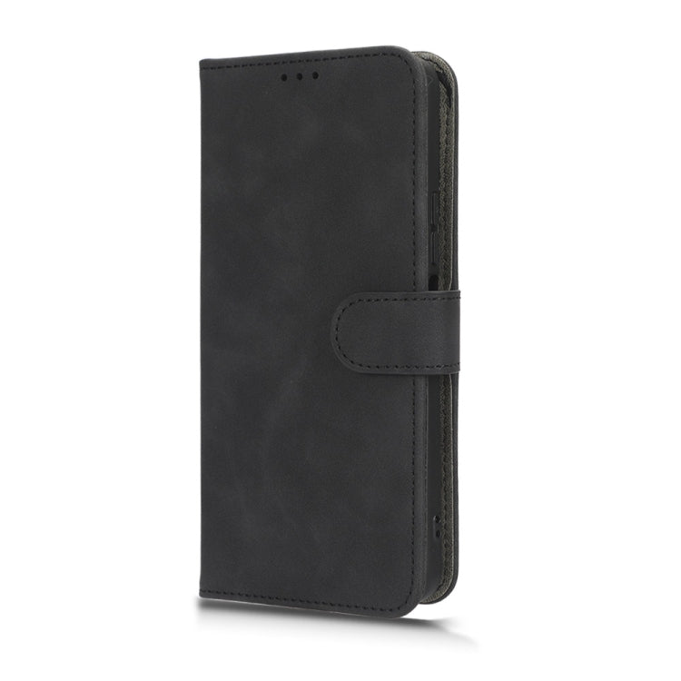 For TCL 40SE Skin Feel Magnetic Flip Leather Phone Case(Black)