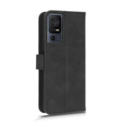 For TCL 40SE Skin Feel Magnetic Flip Leather Phone Case(Black)