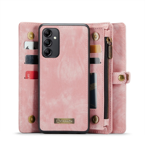 For Samsung Galaxy A14 5G CaseMe 008 Detachable Multifunctional Leather Phone Case(Pink)