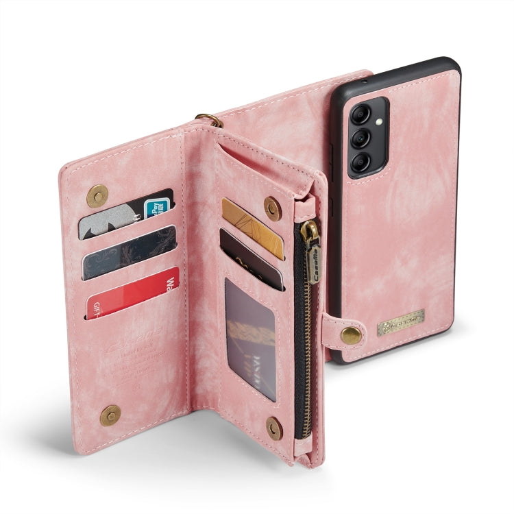 For Samsung Galaxy A14 5G CaseMe 008 Detachable Multifunctional Leather Phone Case(Pink)