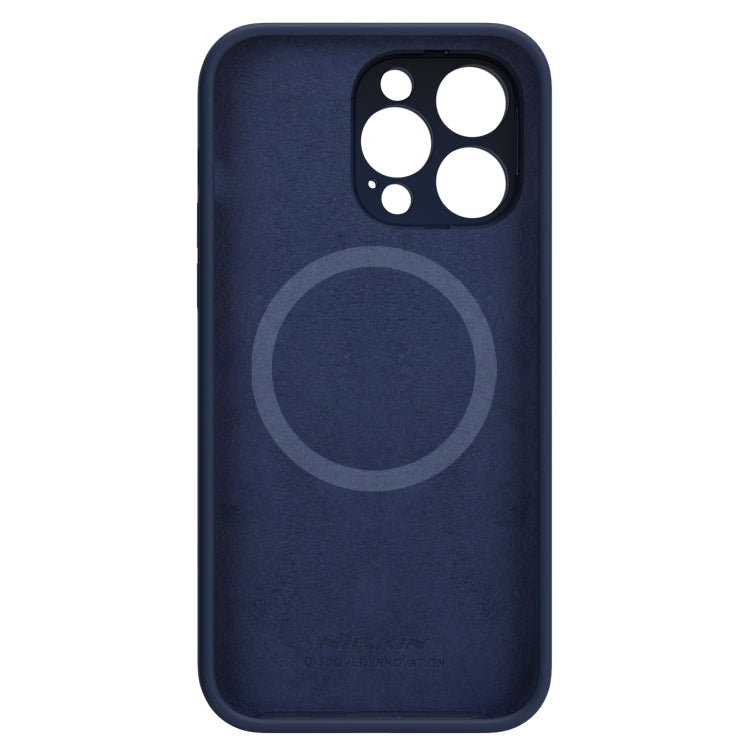 For iPhone 14 Pro NILLKIN Runwing Magsafe Magnetic Phone Case(Dark Blue)