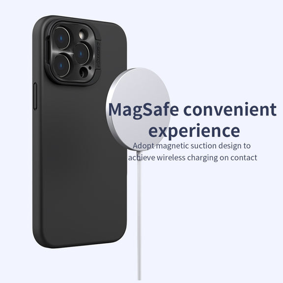 For iPhone 14 Pro NILLKIN Runwing Magsafe Magnetic Phone Case(Dark Blue)