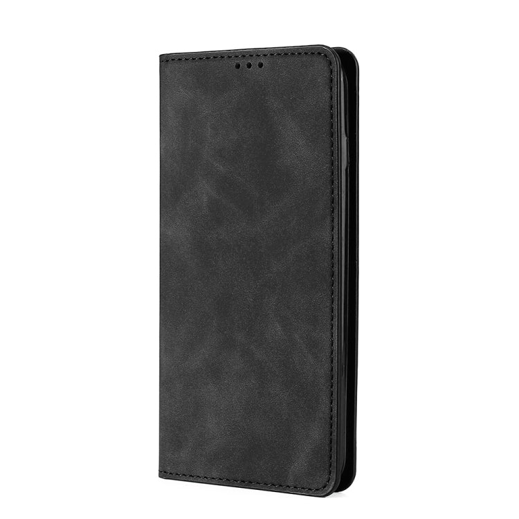 For OnePlus 11 Skin Feel Magnetic Horizontal Flip Leather Phone Case(Black)