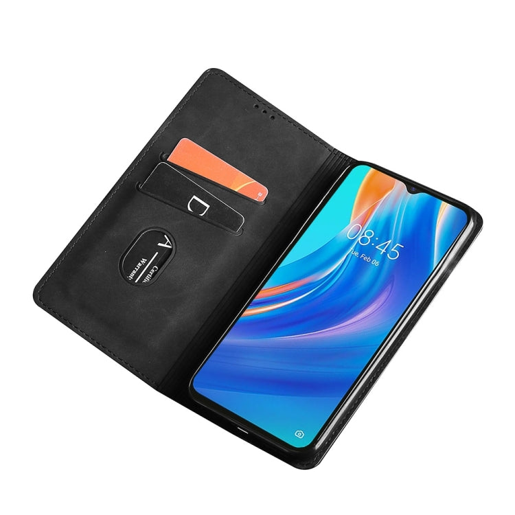For OnePlus 11 Skin Feel Magnetic Horizontal Flip Leather Phone Case(Black)