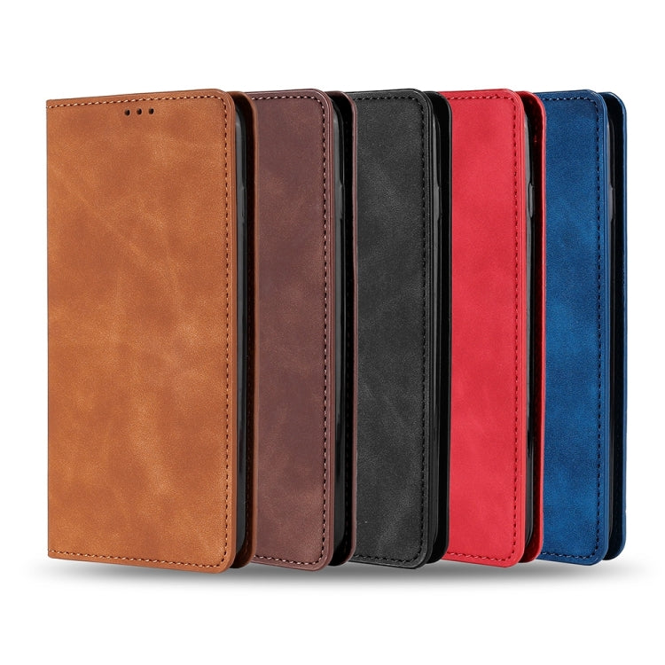 For OnePlus 11 Skin Feel Magnetic Horizontal Flip Leather Phone Case(Black)