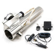 3 inch Car Stainless Steel Straight Pipe Remote Control Electric Exhaust Valve - Exhaust Pipes by PMC TechLife | Online Shopping South Africa | PMC TechLife | Buy Now Pay Later Mobicred