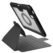 For iPad 2025 / 2022 NILLKIN Bumper Snapsafe Multifunctional Leather Tablet Case with Pen Slot(Black)