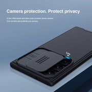 For Samsung Galaxy S23 Ultra 5G NILLKIN Black Mirror Pro Series Camshield Phone Case(Black)