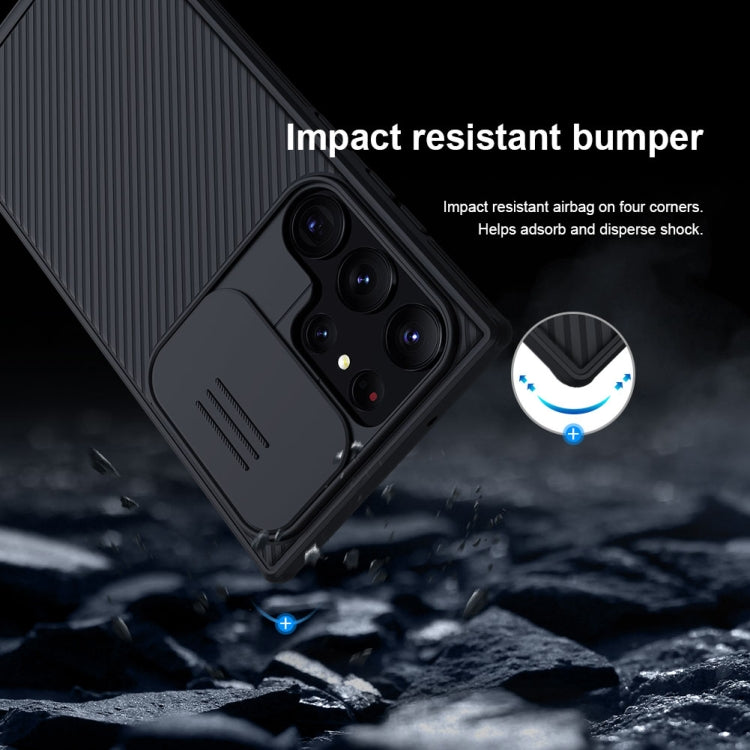 For Samsung Galaxy S23 Ultra 5G NILLKIN Black Mirror Pro Series Camshield Phone Case(Black)