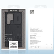 For Samsung Galaxy S23 Ultra 5G NILLKIN Black Mirror Pro Series Camshield Phone Case(Black)