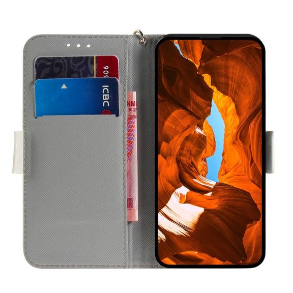 For Samsung Galaxy A54 5G 3D Colored Pattern Flip Leather Phone Case(Cute Cat)