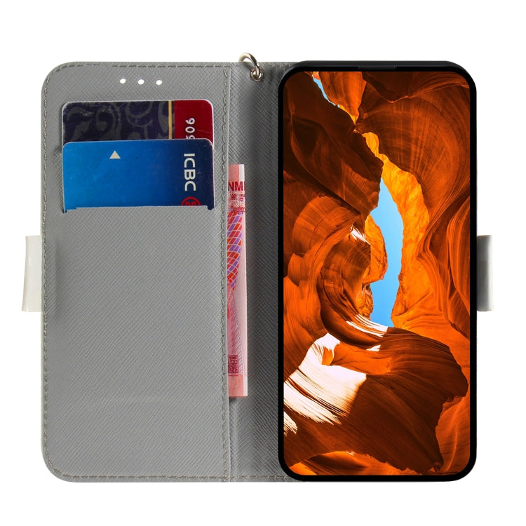 For Samsung Galaxy A54 5G 3D Colored Pattern Flip Leather Phone Case(Cute Cat)