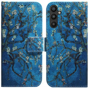 For Samsung Galaxy A34 5G Coloured Drawing Flip Leather Phone Case(Apricot)