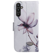 For Samsung Galaxy A54 5G Coloured Drawing Flip Leather Phone Case(Magnolia)