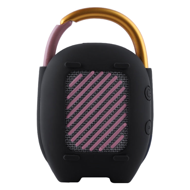 For JBL Clip 4 Wireless Bluetooth Speaker Silicone Protective Case(Black)