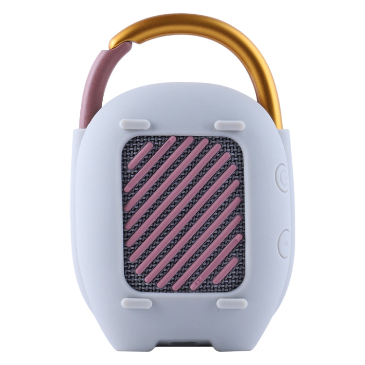 For JBL Clip 4 Wireless Bluetooth Speaker Silicone Protective Case(Grey)