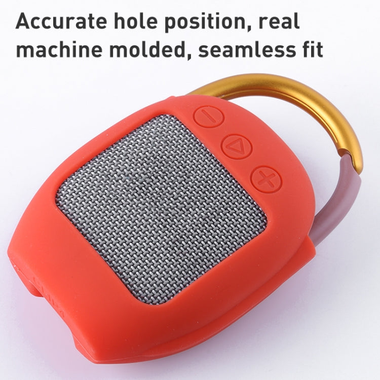 For JBL Clip 4 Wireless Bluetooth Speaker Silicone Protective Case(Grey)