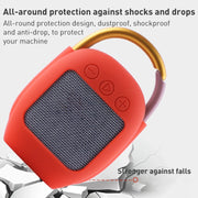 For JBL Clip 4 Wireless Bluetooth Speaker Silicone Protective Case(Grey)