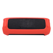 For JBL Flip 6 Bluetooth Speaker Portable Silicone Case with Shoulder Strap(Red)