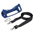 For JBL Flip 6 Bluetooth Speaker Portable Silicone Case with Shoulder Strap(Blue) - Protective Case by PMC TechLife | Online Shopping South Africa | PMC TechLife