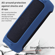 For JBL Flip 6 Bluetooth Speaker Portable Silicone Case with Shoulder Strap(Red)