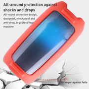 For JBL Pulse 5 Colorful Light Effect Bluetooth Speaker Silicone Case with Shoulder Strap(Red)