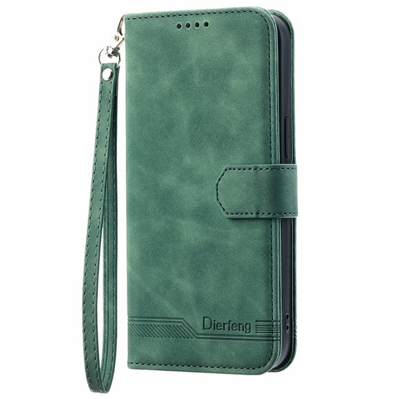 For Xiaomi 12 / 12X Dierfeng Dream Line TPU + PU Leather Phone Case(Green)