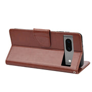 For Google Pixel 7a Butterfly Flower Pattern Flip Leather Phone Case(Brown)