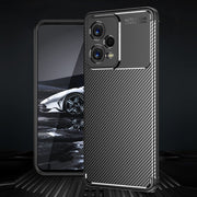 For Xiaomi Redmi Note 12 Global/Poco X5 Carbon Fiber Texture Shockproof TPU Phone Case(Black)