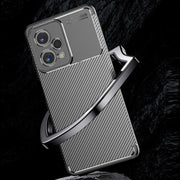 For Xiaomi Redmi Note 12 Global/Poco X5 Carbon Fiber Texture Shockproof TPU Phone Case(Black)