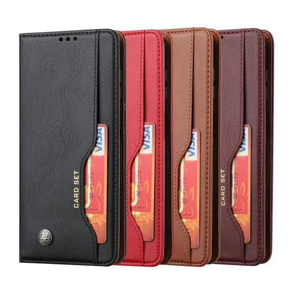 For Samsung Galaxy A34 5G Knead Skin Texture Flip Leather Phone Case(Brown)
