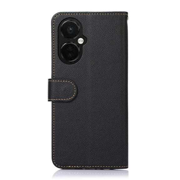 For OnePlus Nord CE 3 Lite KHAZNEH Litchi Texture Leather RFID Phone Case(Black)