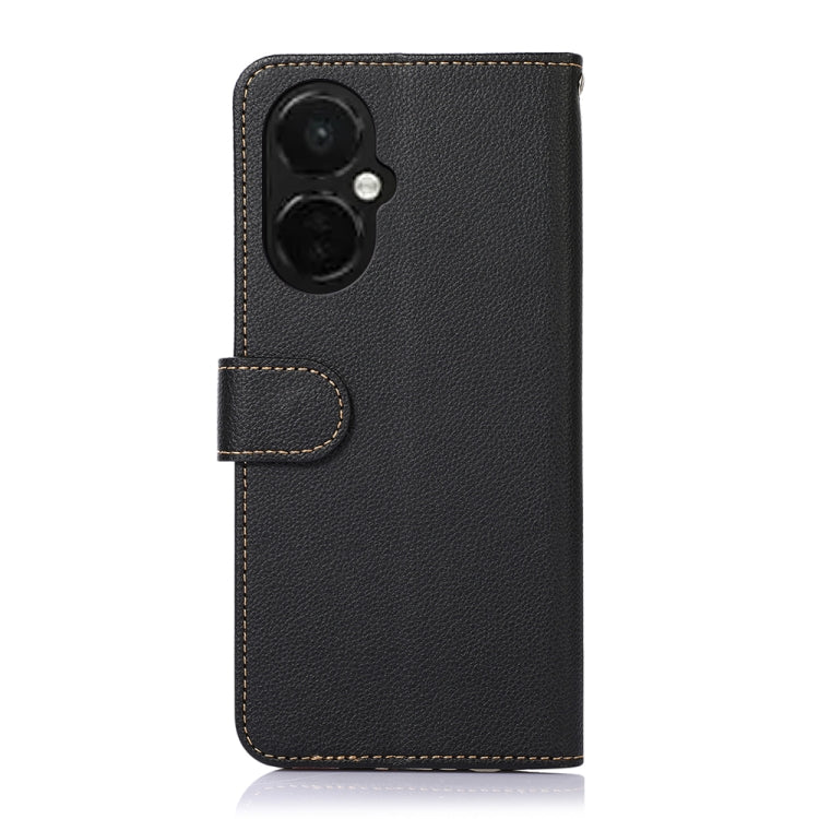 For OnePlus Nord CE 3 Lite KHAZNEH Litchi Texture Leather RFID Phone Case(Black)
