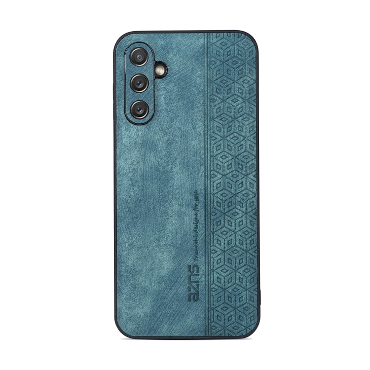 For Samsung Galaxy A34 5G AZNS 3D Embossed Skin Feel Phone Case(Dark Green)