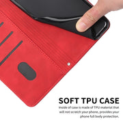 For Xiaomi Redmi Note 12 Pro Speed / Poco X5 Pro 5G Skin Feel Heart Pattern Leather Phone Case(Red)