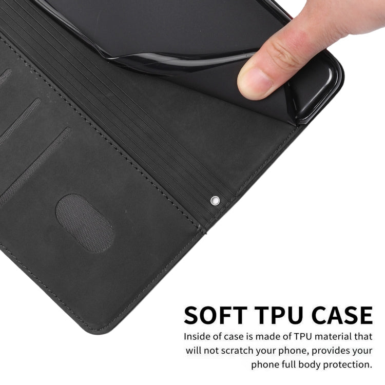 For Xiaomi Redmi Note 12 Global / Poco X5 5G Skin Feel Heart Pattern Leather Phone Case with Lanyard(Black)