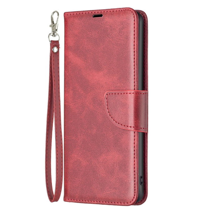 For Motorola Moto E13 4G Lambskin Texture Leather Phone Case(Red)