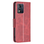For Motorola Moto E13 4G Lambskin Texture Leather Phone Case(Red)