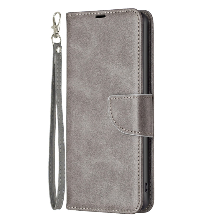 For Motorola Moto G73 5G Lambskin Texture Leather Phone Case(Grey)