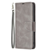 For Motorola Moto G73 5G Lambskin Texture Leather Phone Case(Grey)