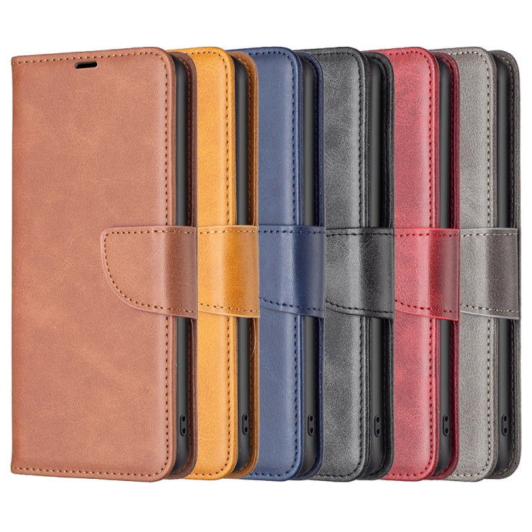 For Motorola Moto G73 5G Lambskin Texture Leather Phone Case(Grey)