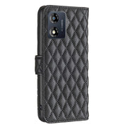 For Motorola Moto E13 4G Diamond Lattice Wallet Leather Flip Phone Case(Black)