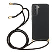 For Samsung Galaxy A14 5G Wheat Straw Material + TPU Phone Case with Lanyard(Black) - free shipping - PMC TechLife - Order now!