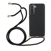 For Samsung Galaxy A14 5G Wheat Straw Material + TPU Phone Case with Lanyard(Black)