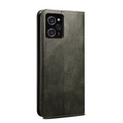 For Xiaomi Poco X5 Pro 5G / Redmi Note 12 Pro Speed Oil Wax Crazy Horse Texture Leather Phone Case(Green)