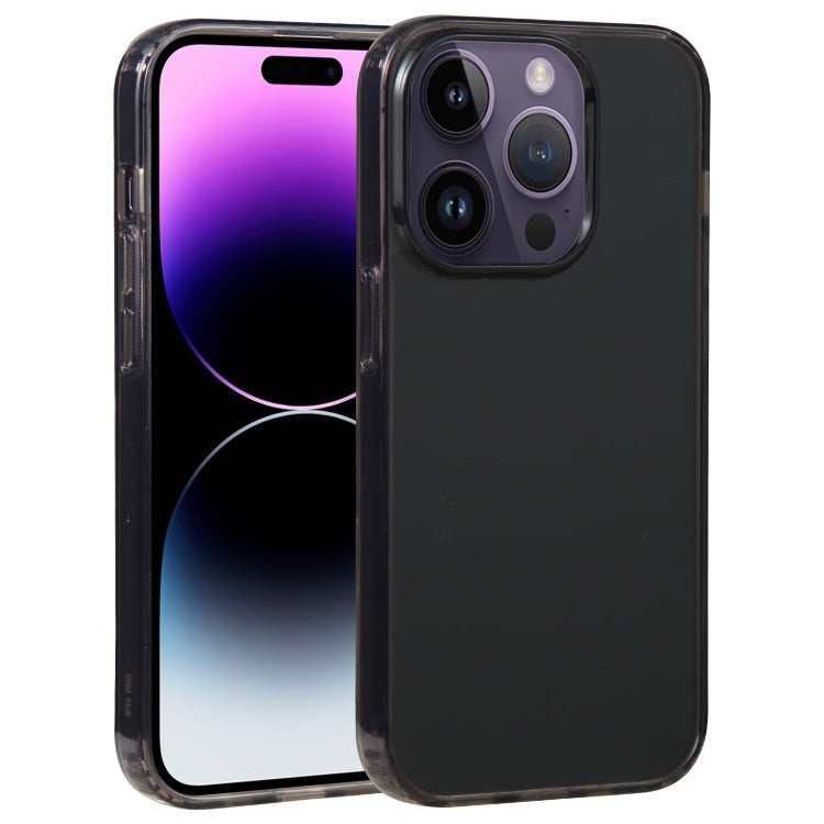 For iPhone 14 Pro Max GEBEI Acrylic Phone Case(Transparent Black)