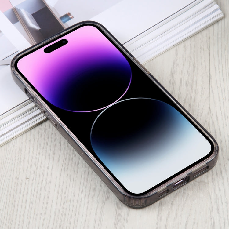 For iPhone 14 Pro Max GEBEI Acrylic Phone Case(Transparent Black)