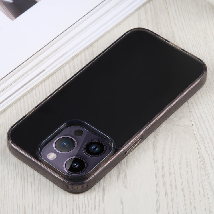 For iPhone 14 Pro Max GEBEI Acrylic Phone Case(Transparent Black)