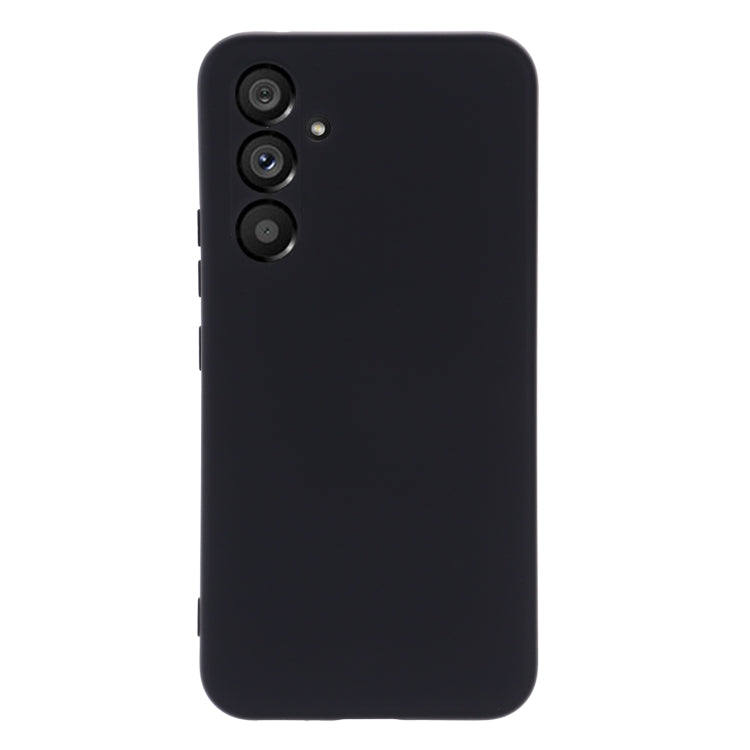 For Samsung Galaxy A34 5G Pure Color Liquid Silicone Shockproof Phone Case(Black)